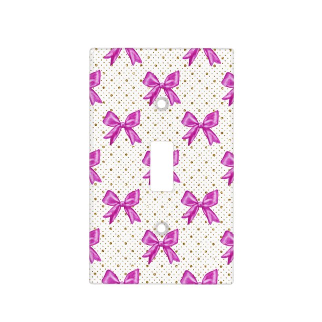 Sweet bow light switch plate (Front)