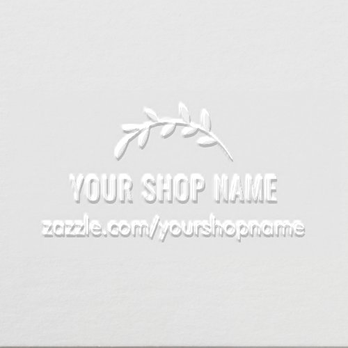 Sweet Branch Shop Owner Seller Logo Custom Embosser