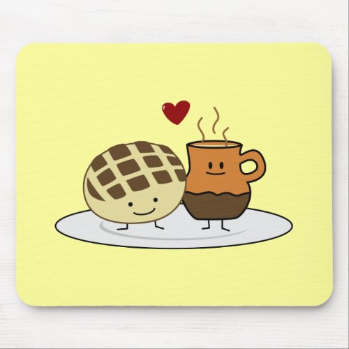 Sweet Bread Hot Chocolate Pan dulce Mexican concha Mouse Pad