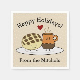 Sweet Bread Hot Chocolate Pan dulce Mexican concha Paper Napkins