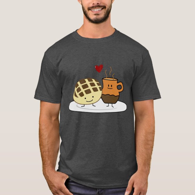 Sweet Bread Hot Chocolate Pan dulce Mexican concha T-Shirt (Front)