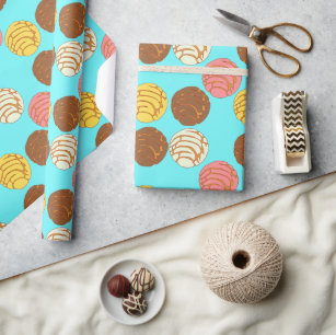 Sweet Bread Mexican Pan Dulce Conchas Wrapping Paper