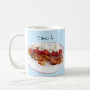 Sweet Bread With Strawberries And Cream Coffee Mug