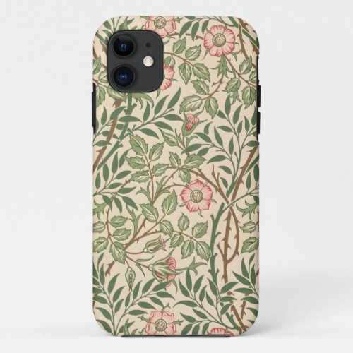 Sweet Briar design for wallpaper printed by Joh iPhone 11 Case