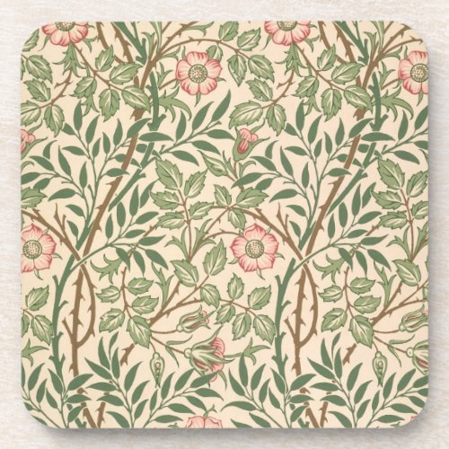 Sweet Briar design for wallpaper printed by Joh Drink Coaster