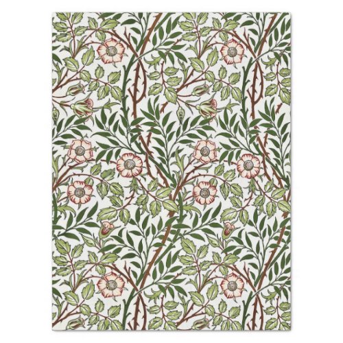 SWEET BRIAR IN PRIMROSE _ WILLIAM MORRIS TISSUE PAPER