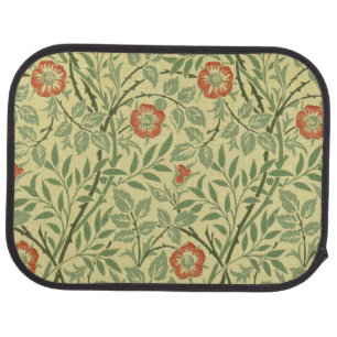 Sweet Briar Pattern (by William Morris) Car Floor Mat