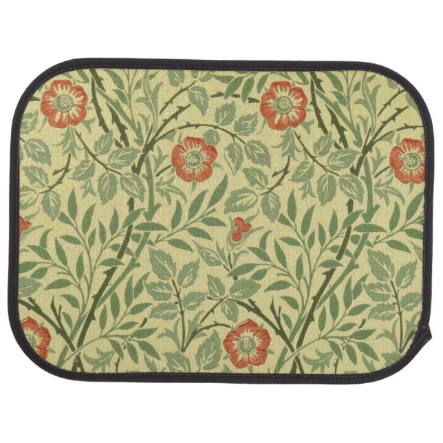 Sweet Briar Pattern (by William Morris) Car Floor Mat (Rear)
