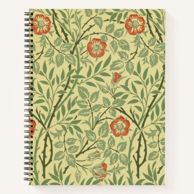 Sweet Briar Pattern (by William Morris) Notebook (Front)