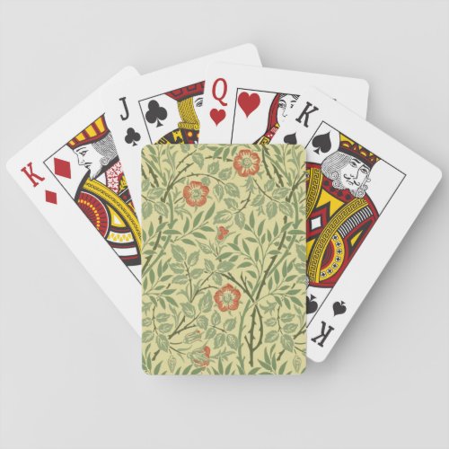 Sweet Briar Pattern by William Morris Playing Cards