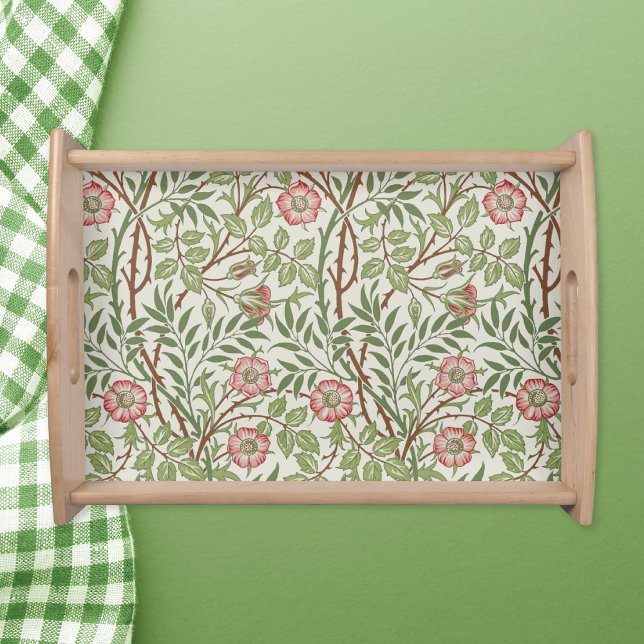 Sweet Briar Pink Roses William Morris Serving Tray (Creator Uploaded)