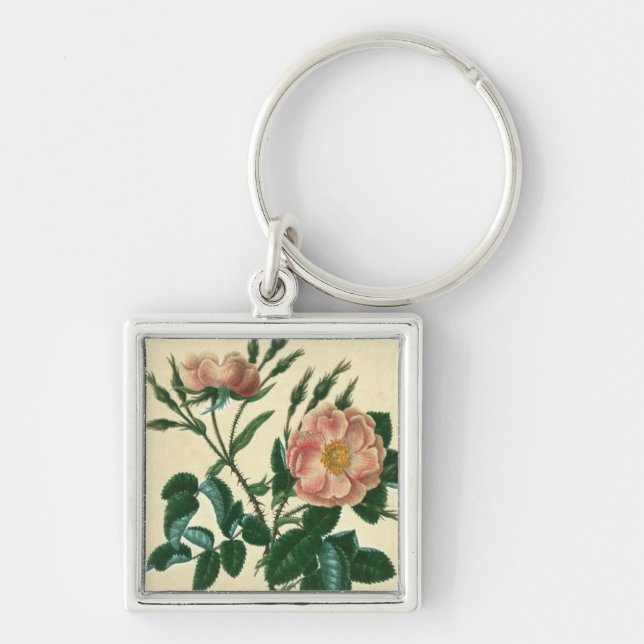 Sweet Briar Rose Keychain (Front)