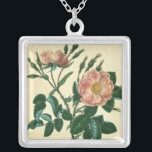 Sweet Briar Rose Silver Plated Necklace<br><div class="desc">Floral</div>