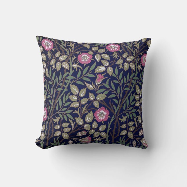 Sweet Briar, William Morris Throw Pillow (Front)