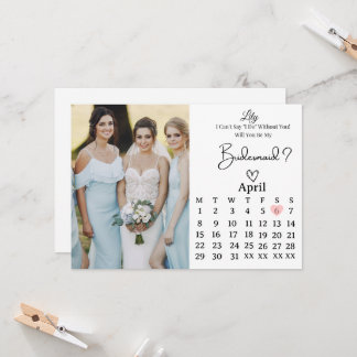 Sweet Bridesmaid Proposal Invitation