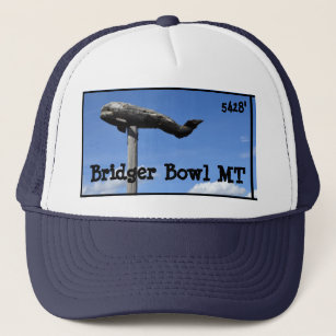 Sweet Bridger Bowl Whale Trucker Hat