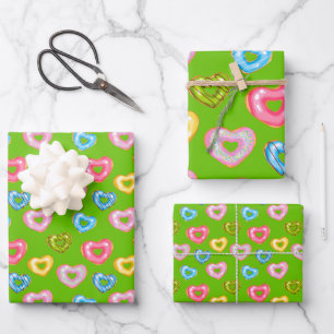 Sweet & Bright Donuts Donuts Series Design 1  Wrapping Paper Sheets