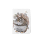 Sweet Brown and White Squirrels Passport Holder (Front)