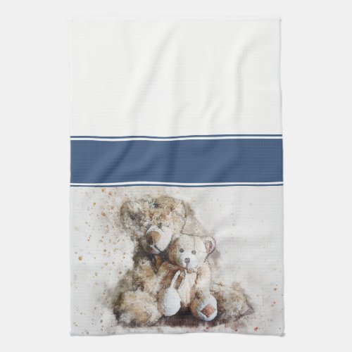 Sweet Brown Teddy Bears Kitchen Towel