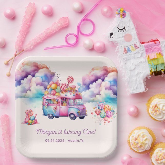 Sweet Budget CandyLane Kid's Birthday  Paper Plates (Party)