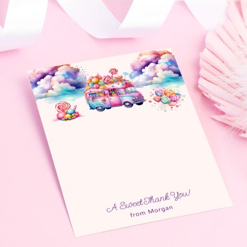 Sweet Budget CandyLane Kids Birthday Sticker Thank You Card