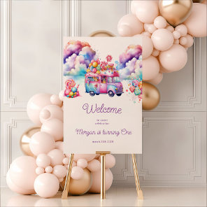Sweet Budget CandyLane Kid's Birthday Welcome Foam Board