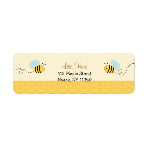 Sweet Bumble Bee Address Labels