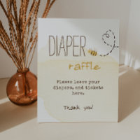 Sweet Bumble Bee Baby Shower Diaper Raffle