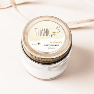 Sweet Bumble Bee Baby Shower Thank You Favor Classic Round Sticker