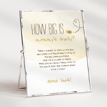 Sweet Bumble Bee How Big Is Mommy's Belly Sign