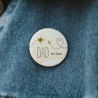 Sweet Bumblebee Baby Shower Dad To Bee Button
