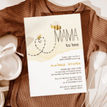 Sweet Bumblebee Mama To Bee Baby Shower Invitation