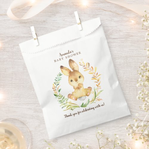 Sweet Bunny Baby Shower Favor Bags