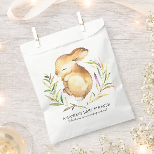 Sweet Bunny Baby Shower Favor Bags