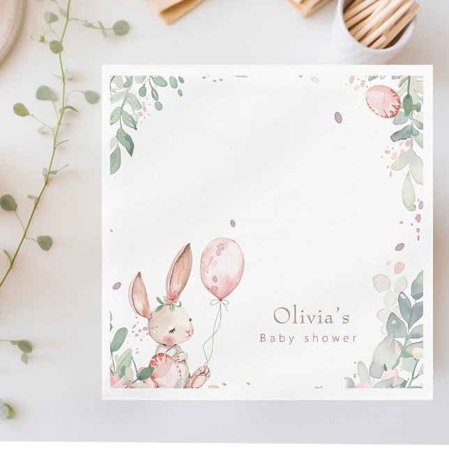 Sweet bunny baby shower  napkins (Creator Uploaded)