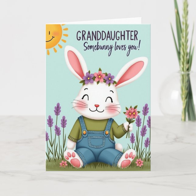 Sweet Bunny Family Love Card (Front)