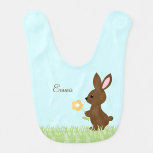 Sweet Bunny Rabbit Personalized Bib