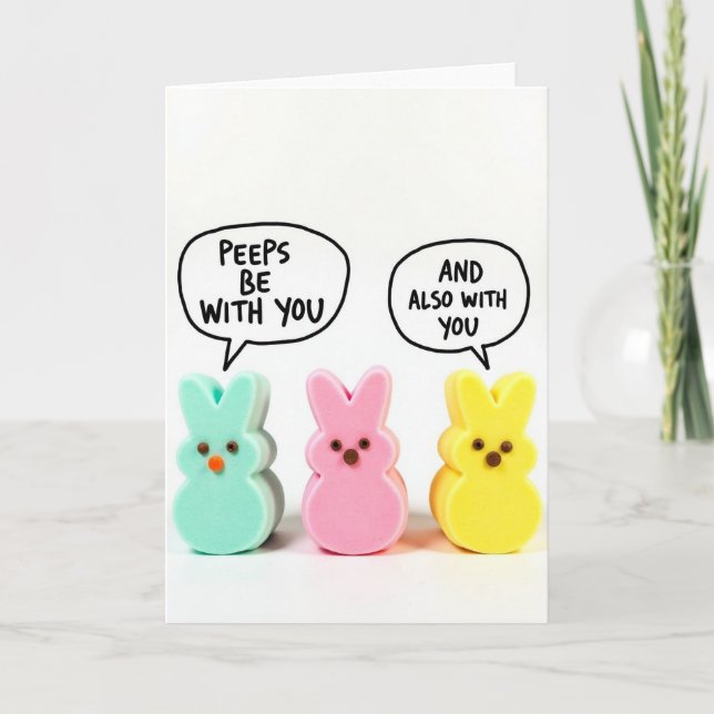 Sweet Bunny Talk Greeting Card (Front)