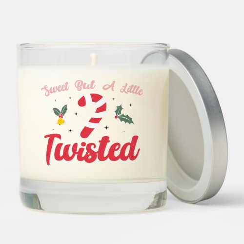Sweet But a Little Twisted Cute Festive Christmas  Scented Candle