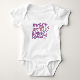 Sweet but dangerous Karate Unicorn Baby Bodysuit