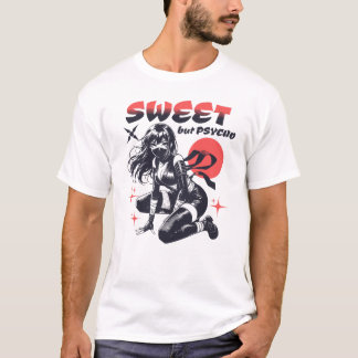 Sweet But Psycho Anime Ninja Girl T-Shirt