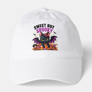 Sweet But Spooky Cute Black Bat Cat Halloween Hat