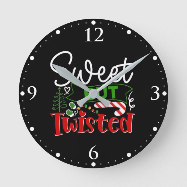 Sweet But Twisted-64601 Round Clock (Front)
