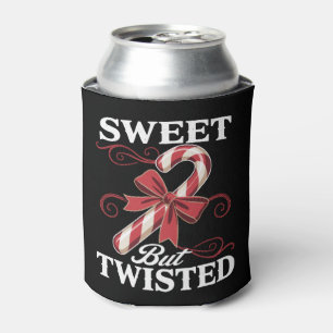 Sweet But Twisted Candy Cane Christmas Holiday Can Cooler