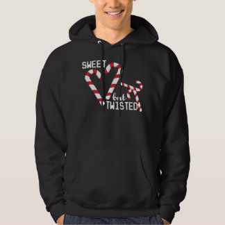 Sweet But Twisted Candy Cane Winter Christmas Fami Hoodie