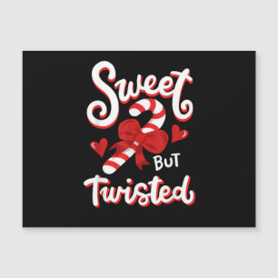 Sweet But Twisted Funny Christmas Candy Cane Santa