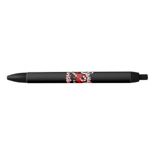 Sweet But Twisted Funny Christmas Candy Cane Santa Pen