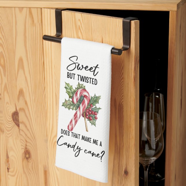 Sweet but twisted kitchen towel (Thirds Fold)