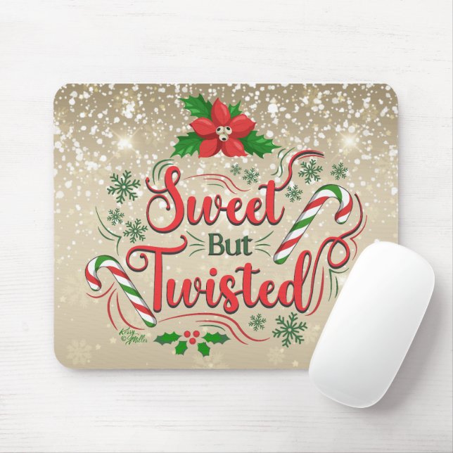 Sweet But Twisted Mouse Pad (With Mouse)