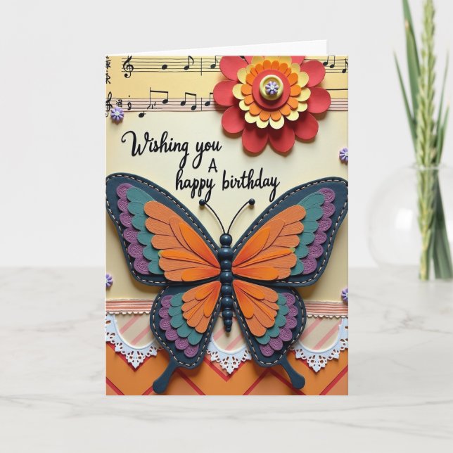 Sweet Butterfly Art Card (Front)